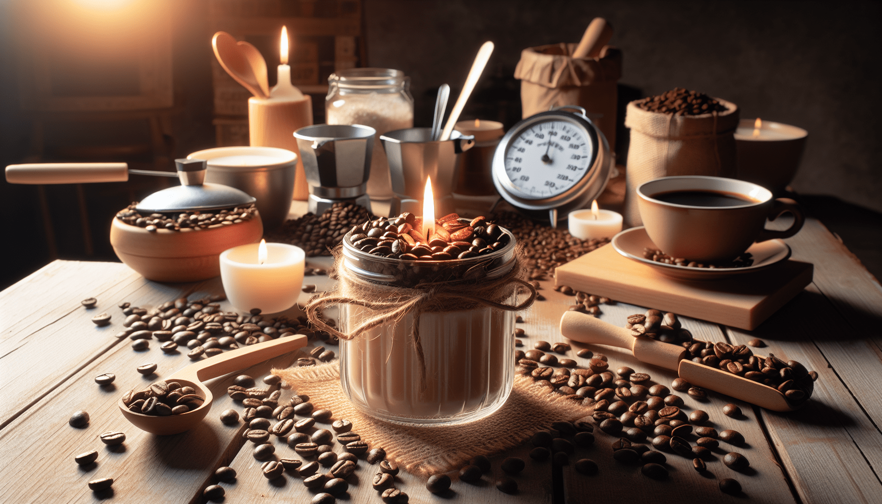 How to Make a Coffee Candle