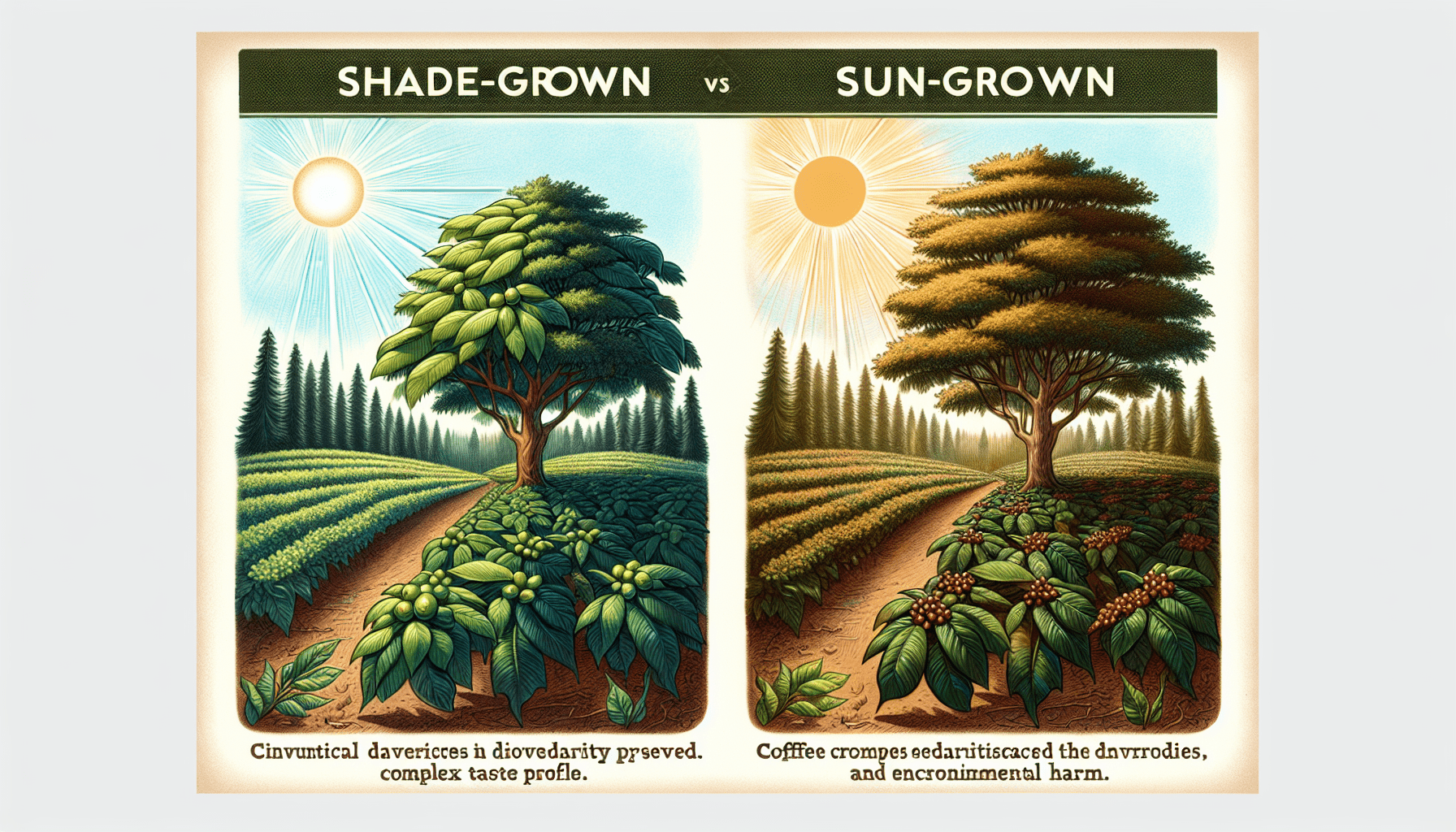 Understanding the Distinctions: Shade-Grown vs Sun-Grown Coffee